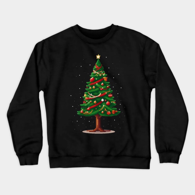 Christmas Tree Crewneck Sweatshirt by Pixel Dreams
